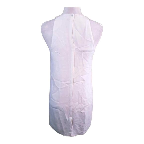 A.L.C. Gigi Sleeveless White Tonal Studded V-neck Mini Sheath Dress Women's 6 - Picture 6 of 8